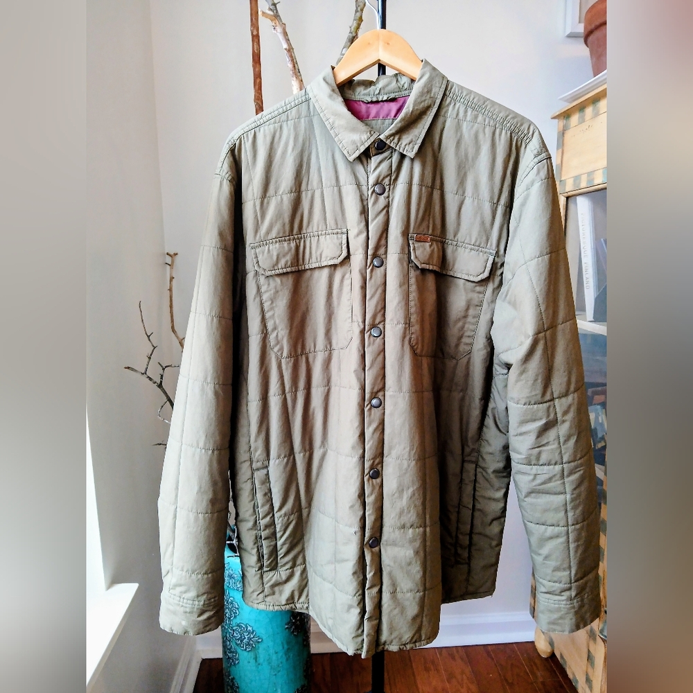 Volcom Men's Quilted Shirt Jacket - Olive